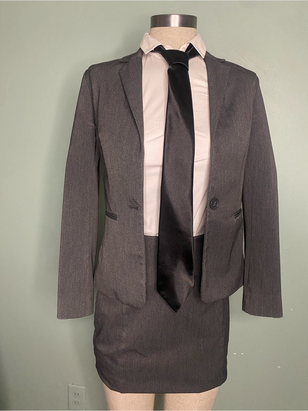 Express Gray Women's Blazer and Skirt